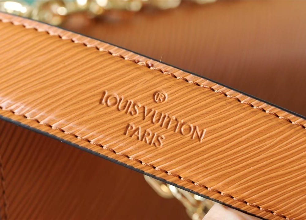 1:1 Replica Louis Vuitton LV Twist MM Epi Gold Miel Brown Luxury Bag For Women M59686 - 9.1in/23cm