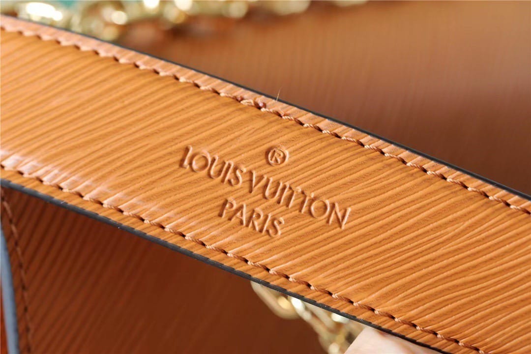 1:1 Replica Louis Vuitton LV Twist MM Epi Gold Miel Brown Luxury Bag For Women M59686 - 9.1in/23cm - Image 11