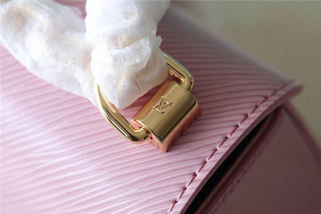 1:1 Replica Louis Vuitton LV Twist MM Epi Guimauve Purple Luxury Bag For Women - 9.1in/23cm - Image 5