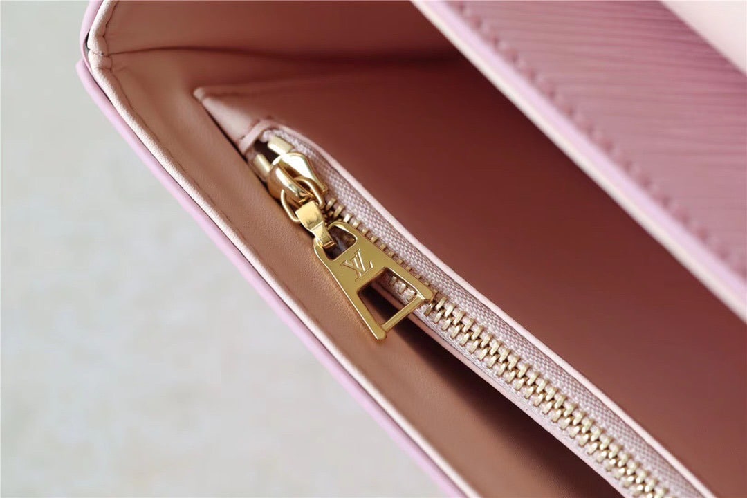1:1 Replica Louis Vuitton LV Twist MM Epi Guimauve Purple Luxury Bag For Women - 9.1in/23cm - Image 9