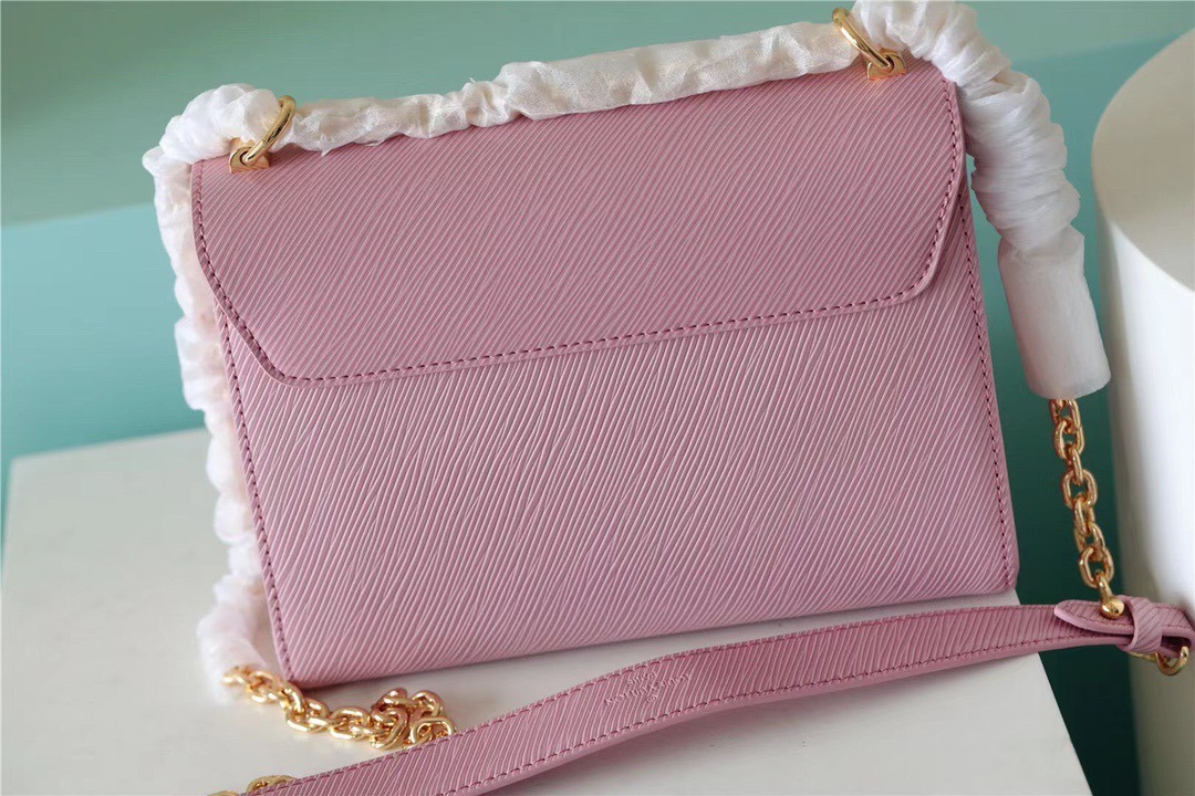 1:1 Replica Louis Vuitton LV Twist MM Epi Guimauve Purple Luxury Bag For Women - 9.1in/23cm - Image 8