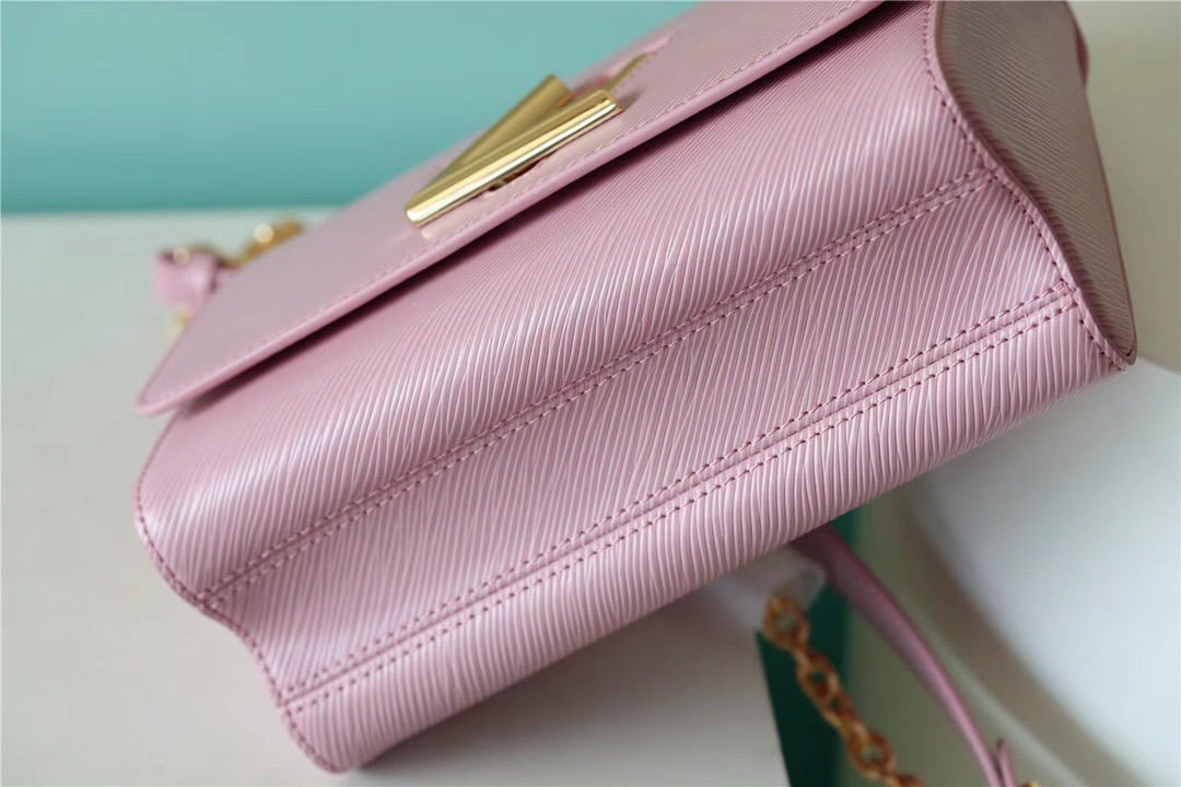 1:1 Replica Louis Vuitton LV Twist MM Epi Guimauve Purple Luxury Bag For Women - 9.1in/23cm - Image 7