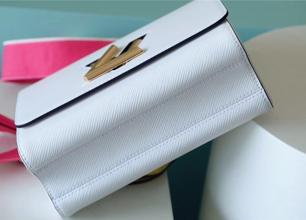 1:1 Replica Louis Vuitton LV Twist MM Epi Light Blue Luxury Bag For Women - 9.1in/23cm