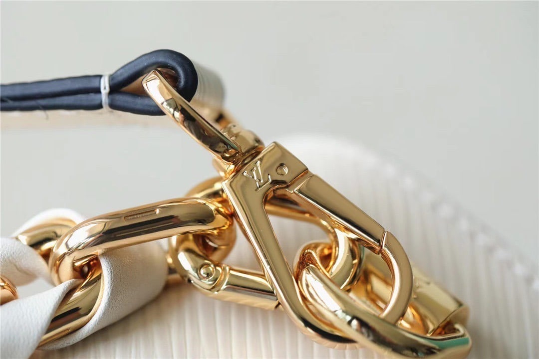 1:1 Replica Louis Vuitton LV Twist MM Epi White Luxury Bag For Women M21111 - 9.1in/23cm - Image 9