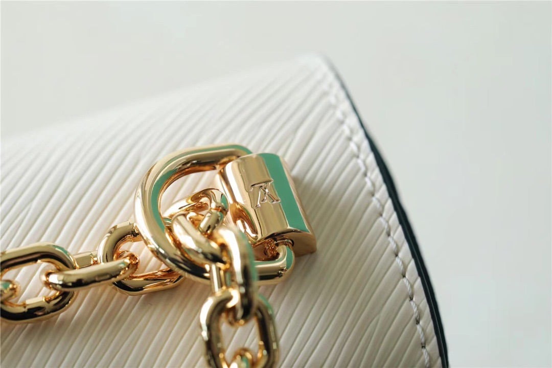 1:1 Replica Louis Vuitton LV Twist MM Epi White Luxury Bag For Women M55513 - 9.1in/23cm - Image 3