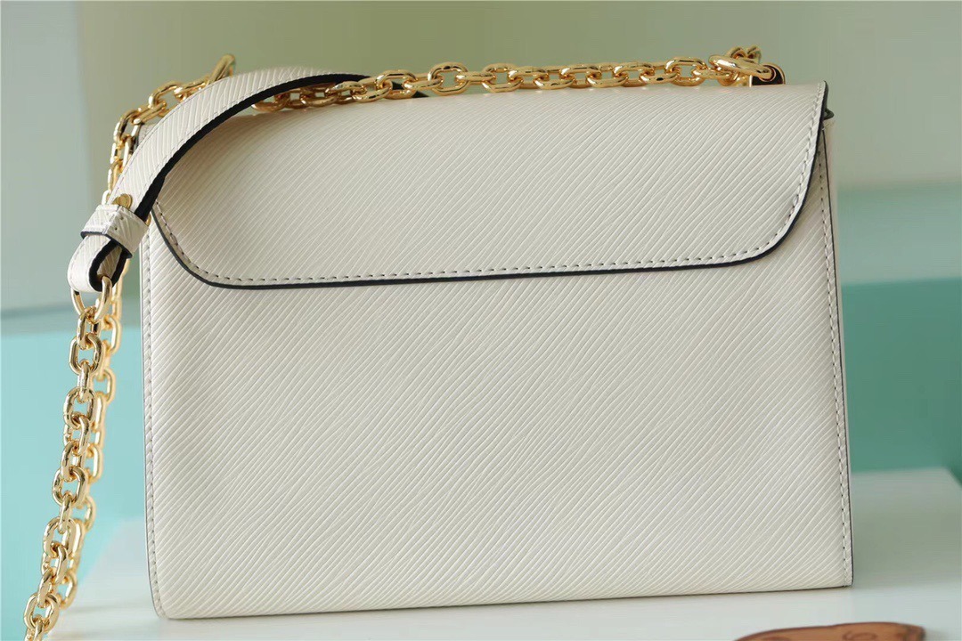 1:1 Replica Louis Vuitton LV Twist MM Epi White Luxury Bag For Women M55513 - 9.1in/23cm - Image 9