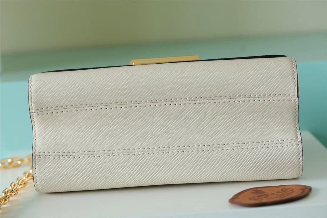1:1 Replica Louis Vuitton LV Twist MM Epi White Luxury Bag For Women M55513 - 9.1in/23cm - Image 2