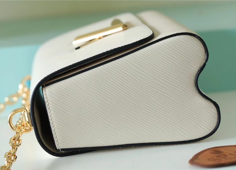 1:1 Replica Louis Vuitton LV Twist MM Epi White Luxury Bag For Women M55513 - 9.1in/23cm