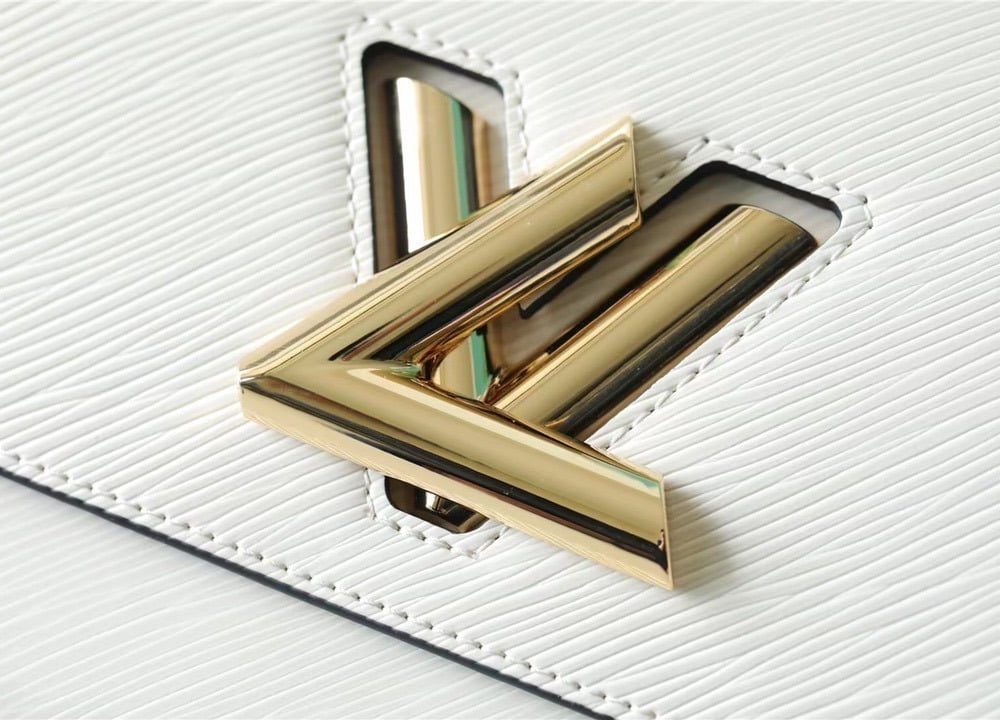 1:1 Replica Louis Vuitton LV Twist MM Epi White Luxury Bag For Women M55513 - 9.1in/23cm