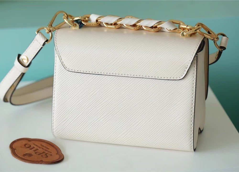 1:1 Replica Louis Vuitton LV Twist MM Epi White Luxury Bag For Women M21111 - 9.1in/23cm
