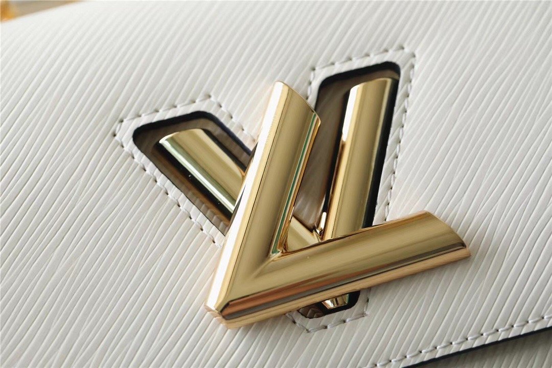 1:1 Replica Louis Vuitton LV Twist MM Epi White Luxury Bag For Women M21111 - 9.1in/23cm - Image 3
