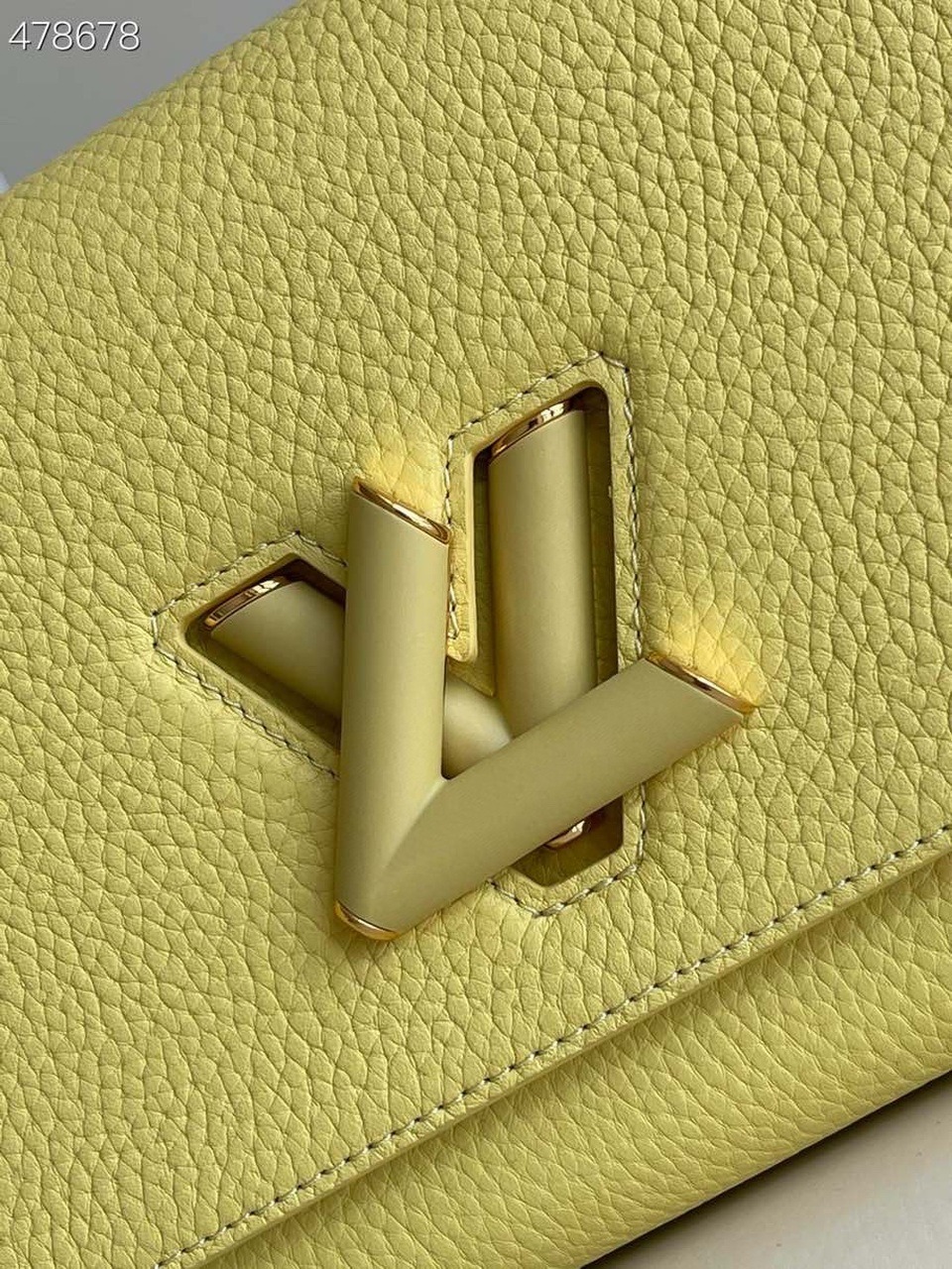 1:1 Replica Louis Vuitton LV Twist MM Ginger Yellow Luxury Bag For Women - 9.1in/23cm - Image 6