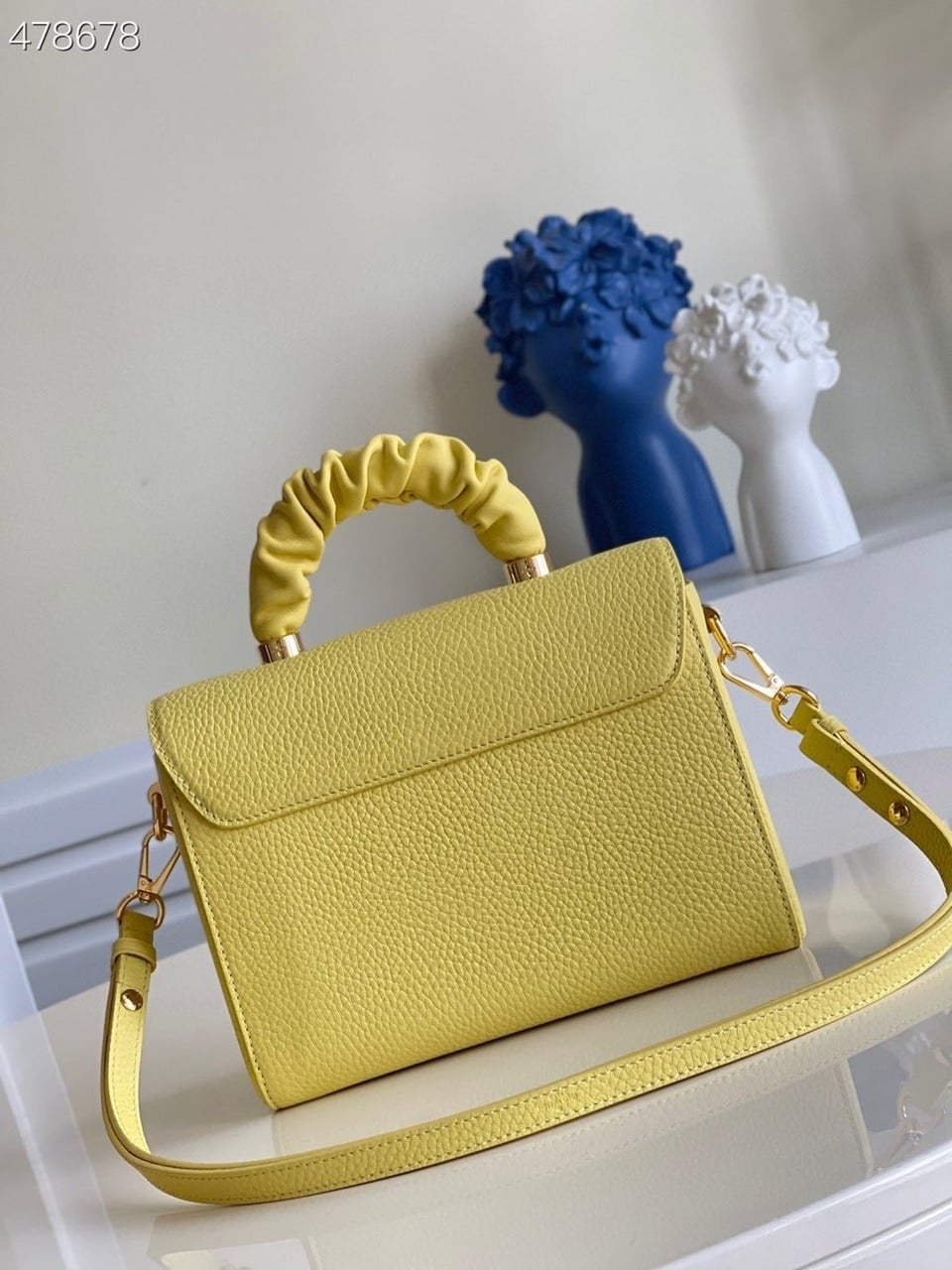 1:1 Replica Louis Vuitton LV Twist MM Ginger Yellow Luxury Bag For Women - 9.1in/23cm - Image 5