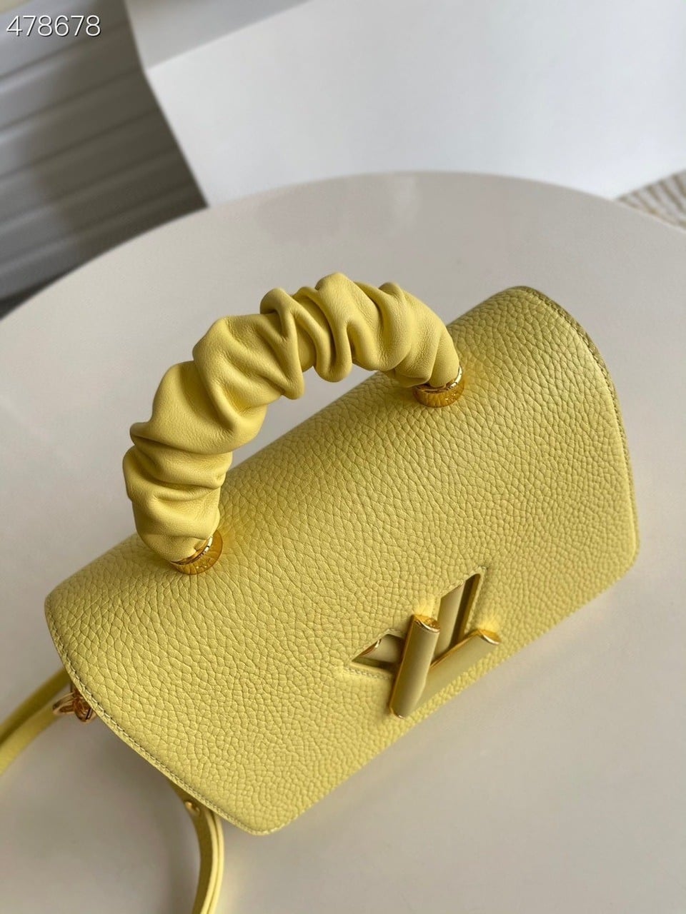 1:1 Replica Louis Vuitton LV Twist MM Ginger Yellow Luxury Bag For Women - 9.1in/23cm - Image 4