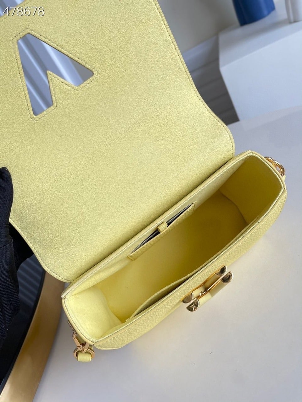 1:1 Replica Louis Vuitton LV Twist MM Ginger Yellow Luxury Bag For Women - 9.1in/23cm - Image 3
