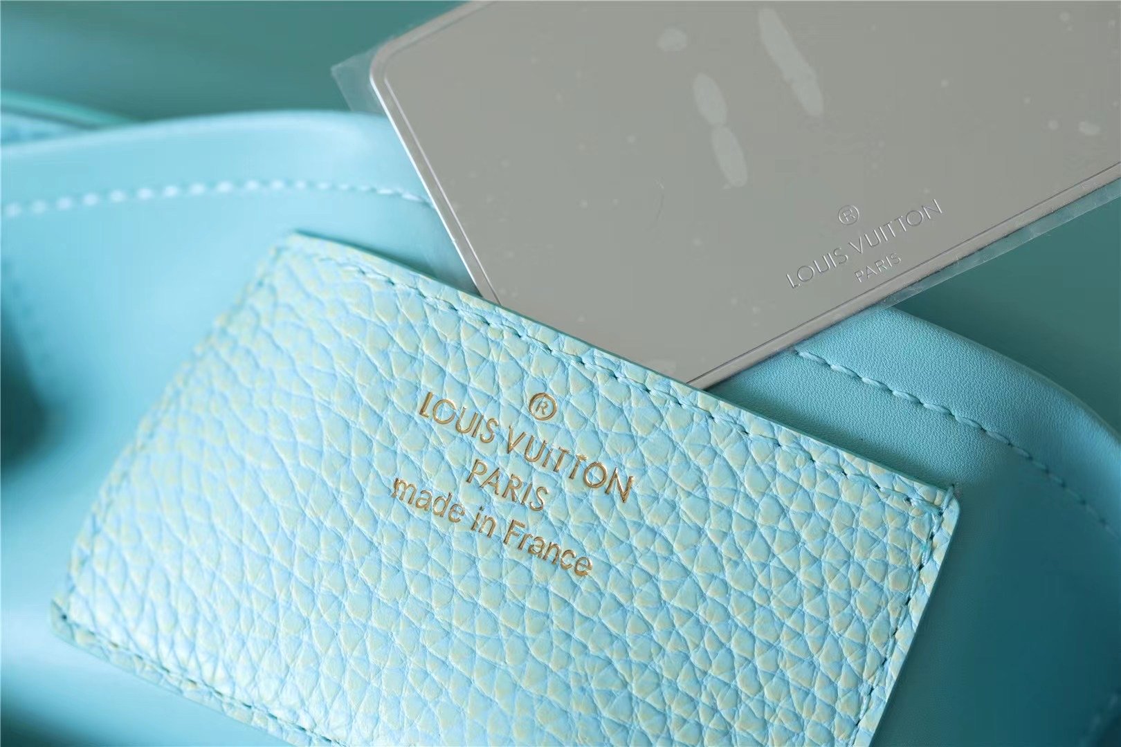 1:1 Replica Louis Vuitton LV Twist MM Grain Blue Luxury Bag For Women M20694 - 9.1in/23cm - Image 7