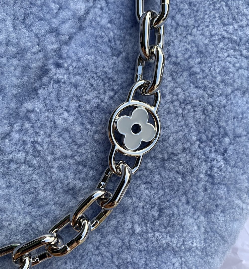 1:1 Replica Louis Vuitton LV Twist MM Blue Jean Exclusive Bag For Women M21040 9.1 in/23cm