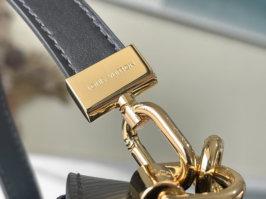 1:1 Replica Louis Vuitton LV Twist MM Monogram Flower Black Luxury Bag For Women M59402 - 9.1in/23cm - Image 7