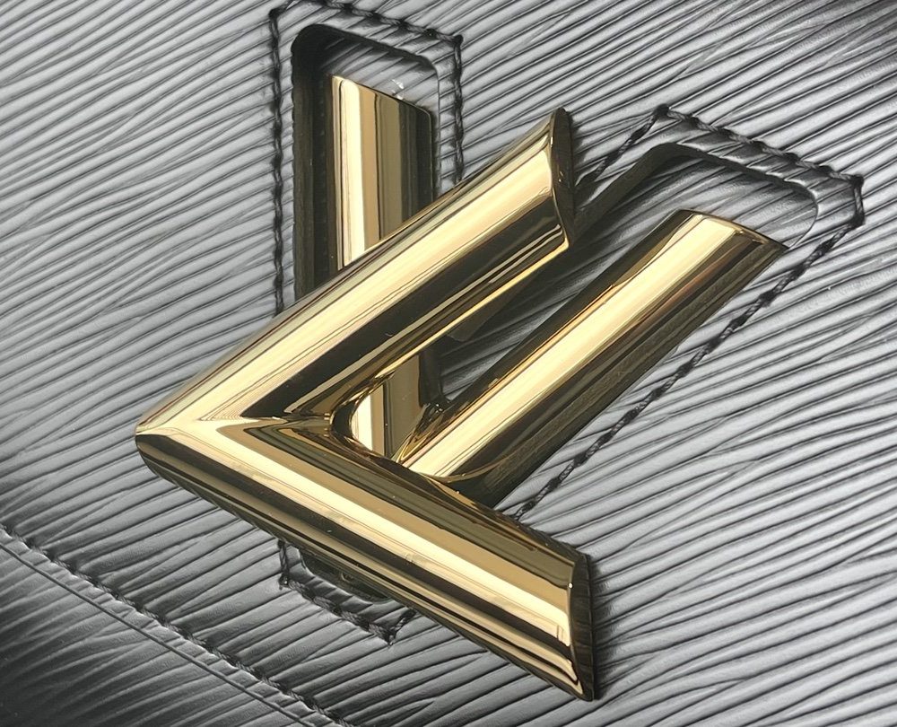 1:1 Replica Louis Vuitton LV Twist MM Monogram Flower Black Luxury Bag For Women M59402 - 9.1in/23cm