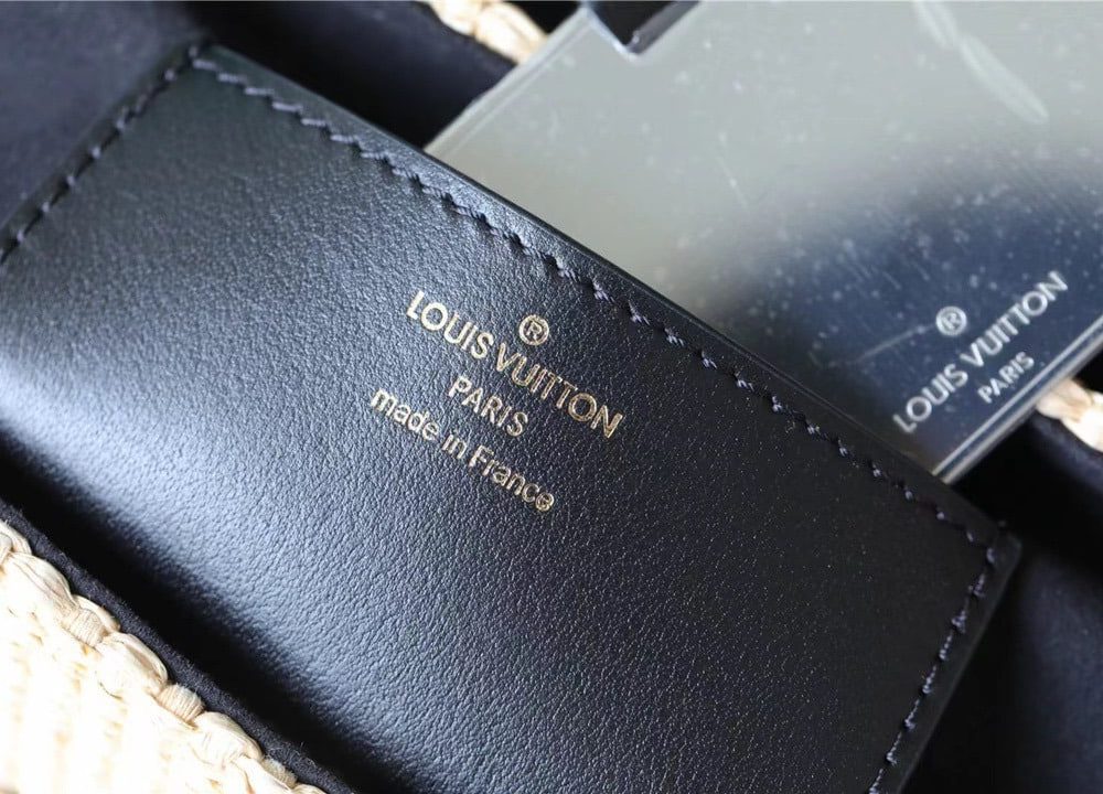 1:1 Replica Louis Vuitton LV Twist MM Raffia Black Luxury Bag For Women - 9.1in/23cm