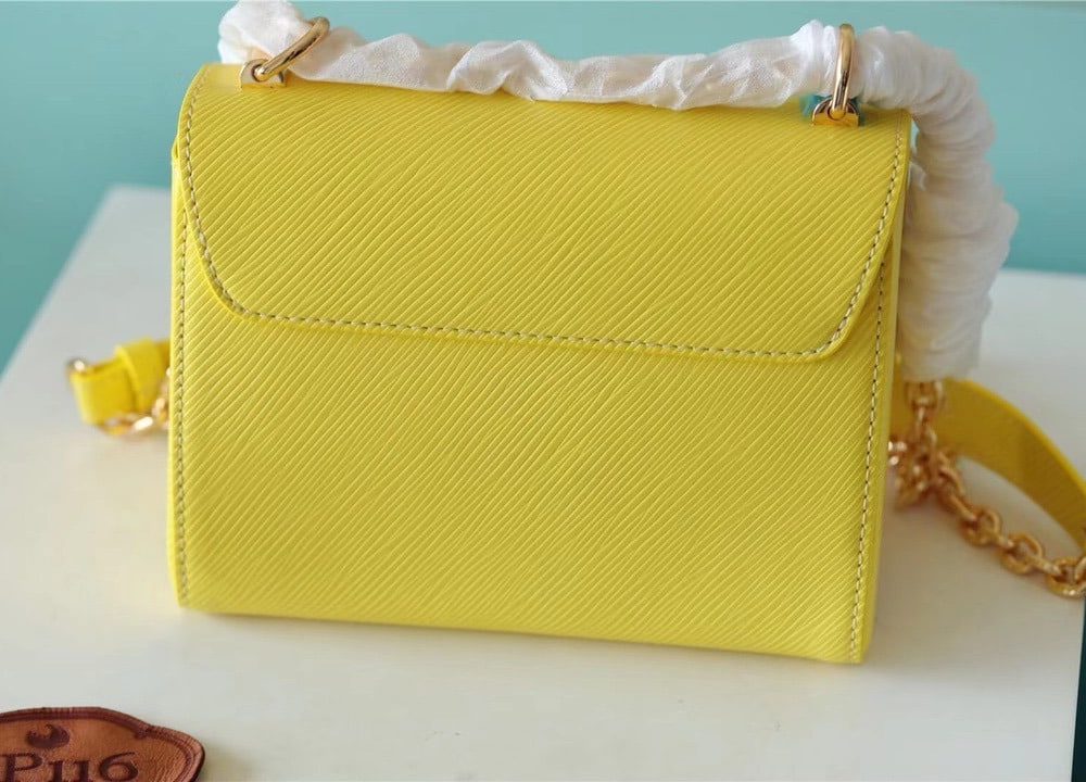1:1 Replica Louis Vuitton LV Twist PM Epi Yellow Luxury Bag For Women - 7.5in/19cm