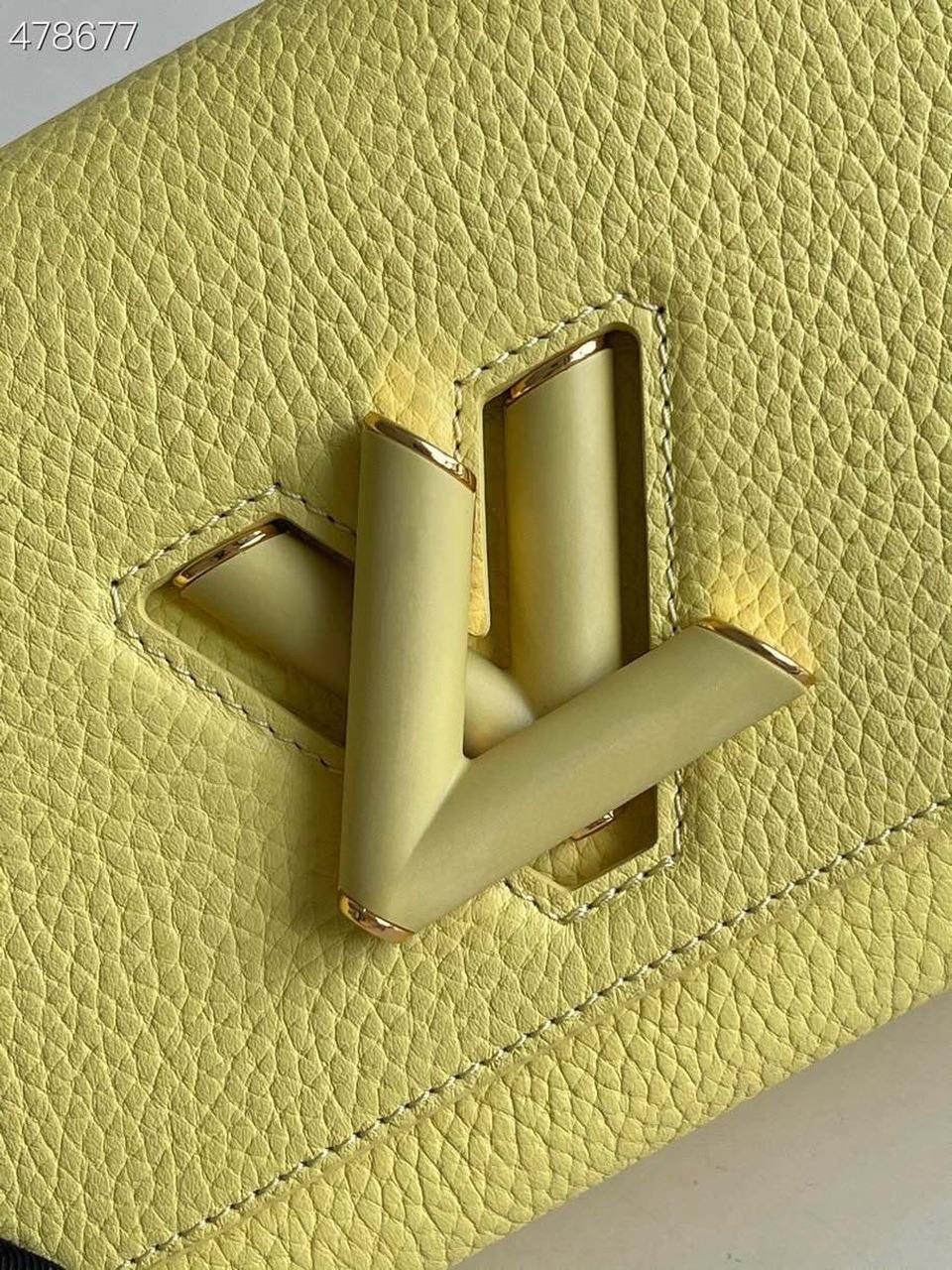 1:1 Replica Louis Vuitton LV Twist PM Ginger Yellow Luxury Bag For Women M58571 - 7.5in/19cm - Image 3