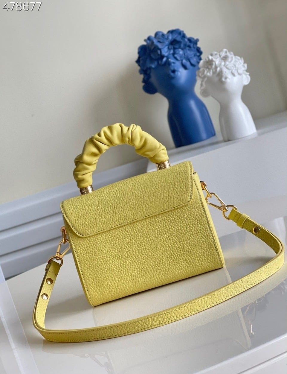 1:1 Replica Louis Vuitton LV Twist PM Ginger Yellow Luxury Bag For Women M58571 -  7.5in/19cm