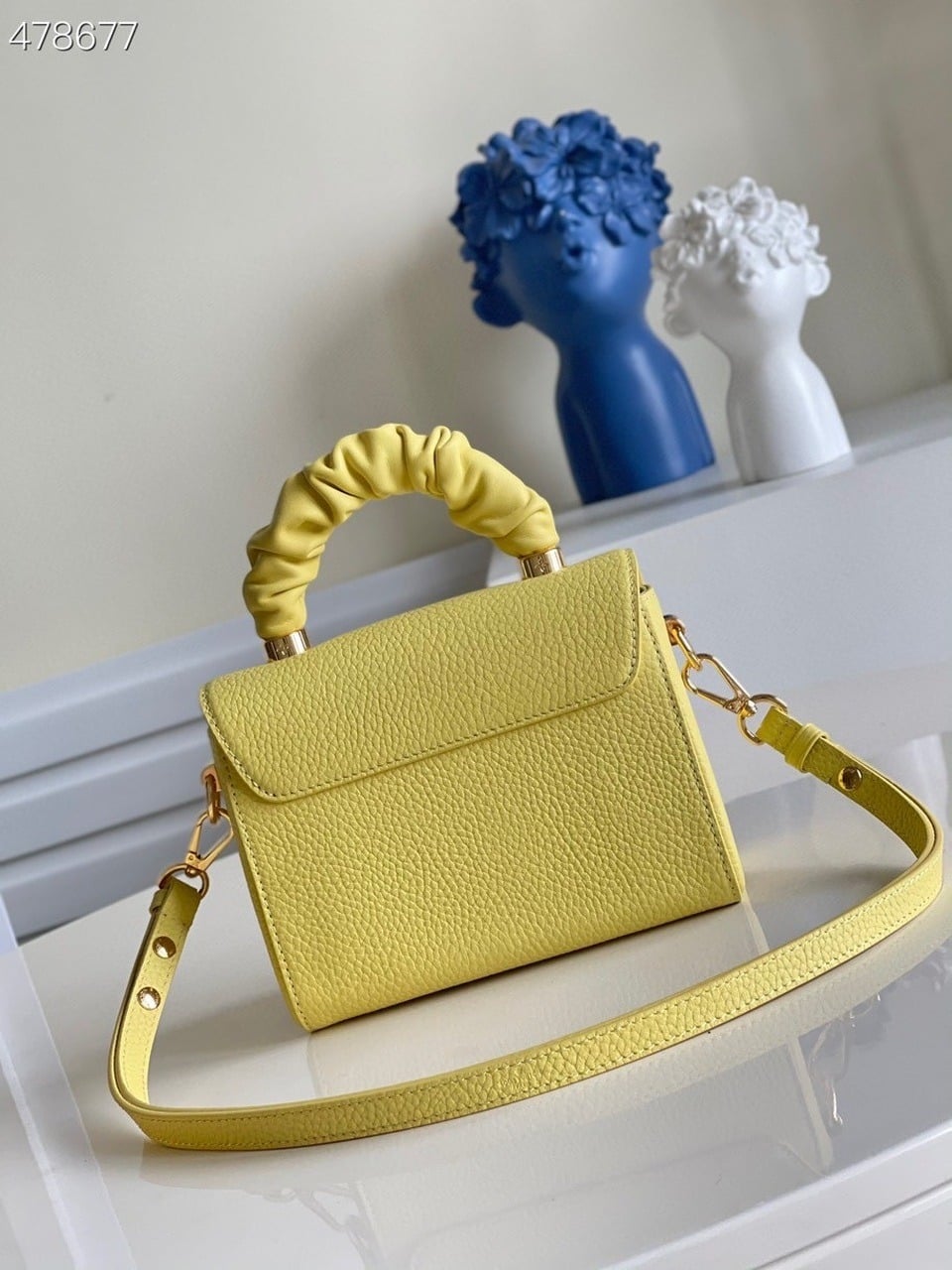 1:1 Replica Louis Vuitton LV Twist PM Ginger Yellow Luxury Bag For Women M58571 - 7.5in/19cm - Image 6