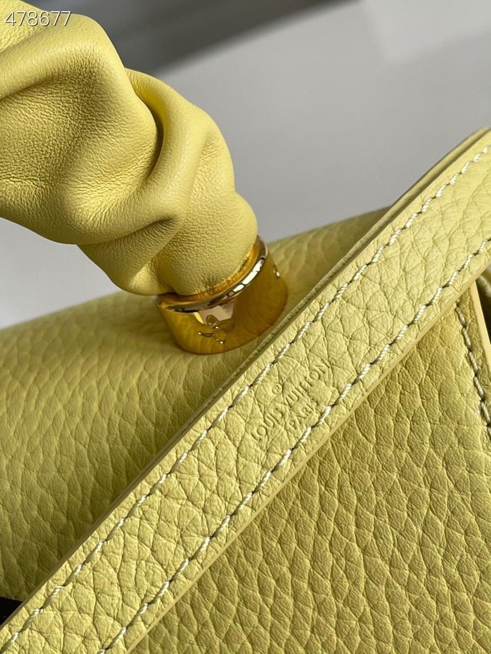 1:1 Replica Louis Vuitton LV Twist PM Ginger Yellow Luxury Bag For Women M58571 - 7.5in/19cm - Image 2