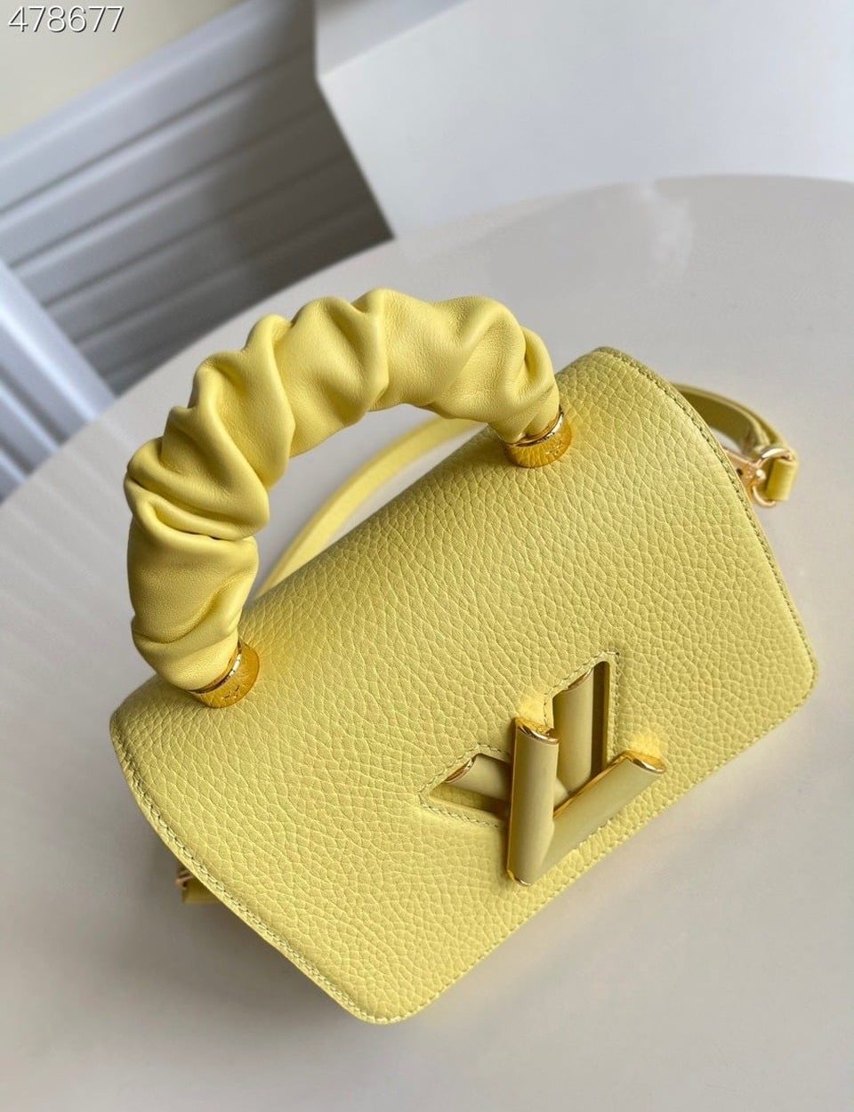 1:1 Replica Louis Vuitton LV Twist PM Ginger Yellow Luxury Bag For Women M58571 -  7.5in/19cm