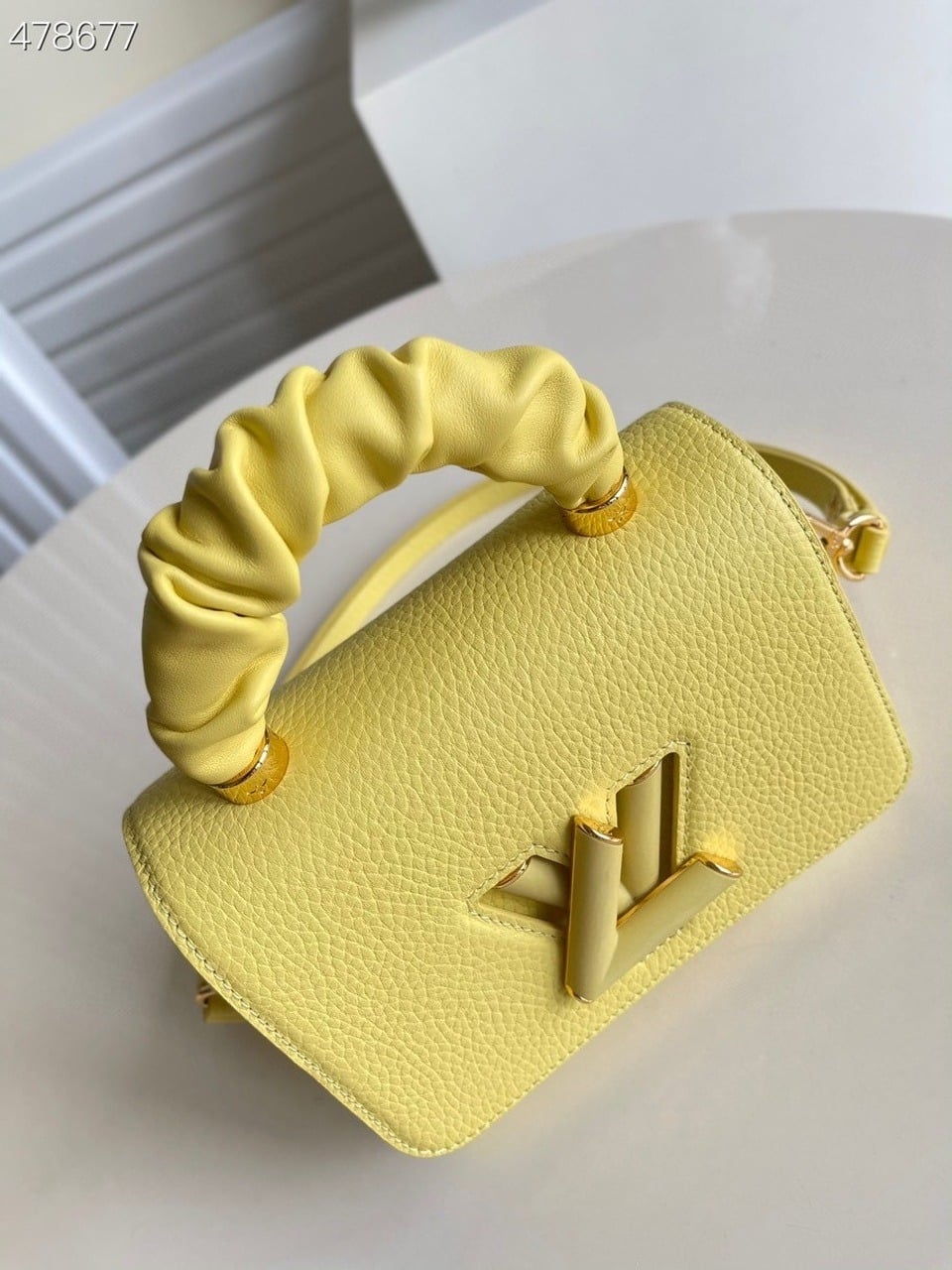 1:1 Replica Louis Vuitton LV Twist PM Ginger Yellow Luxury Bag For Women M58571 - 7.5in/19cm - Image 7
