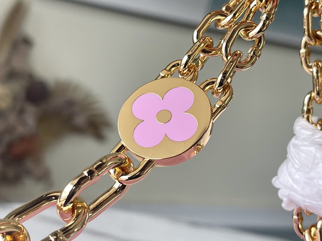 1:1 Replica Louis Vuitton LV Twist PM Monogram Flower Wisteria Purple Luxury Bag For Women M59405 - 9.1in/23cm - Image 6