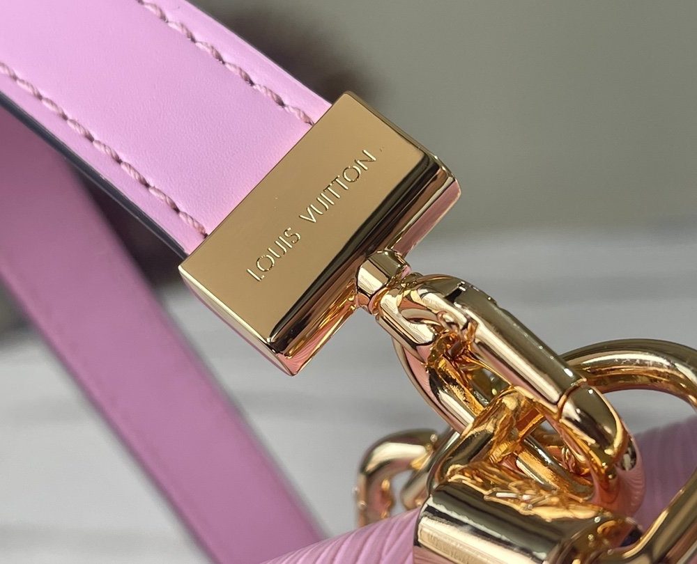 1:1 Replica Louis Vuitton LV Twist PM Monogram Flower Wisteria Purple Luxury Bag For Women M59405 - 9.1in/23cm