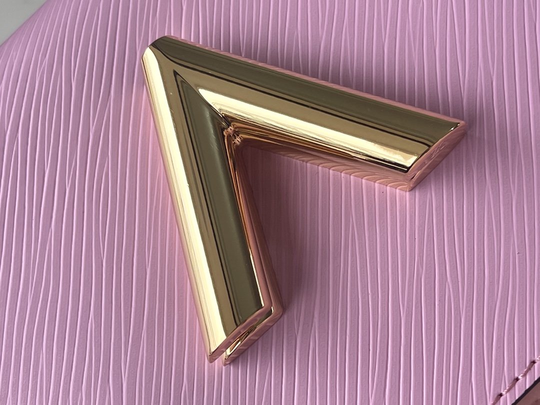 1:1 Replica Louis Vuitton LV Twist PM Monogram Flower Wisteria Purple Luxury Bag For Women M59405 - 9.1in/23cm - Image 4