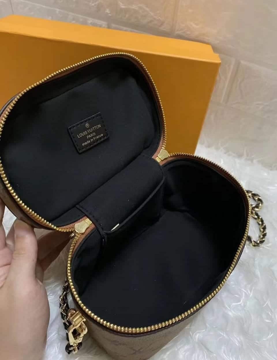 1:1 Replica Louis Vuitton LV Vanity PM Monogram And Monogram Reverse Canvas By Nicolas Ghesquiere Luxury Bag For Women M42264 - 7.5in/19cm