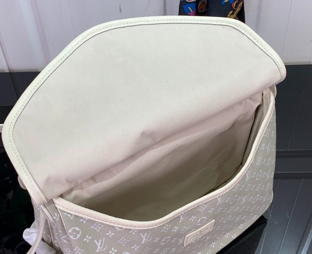 1:1 Replica Louis Vuitton LV Saumur MM Monogram Canvas Beige/Blue/Brown Luxury Bag For Women - 11.8in/30cm