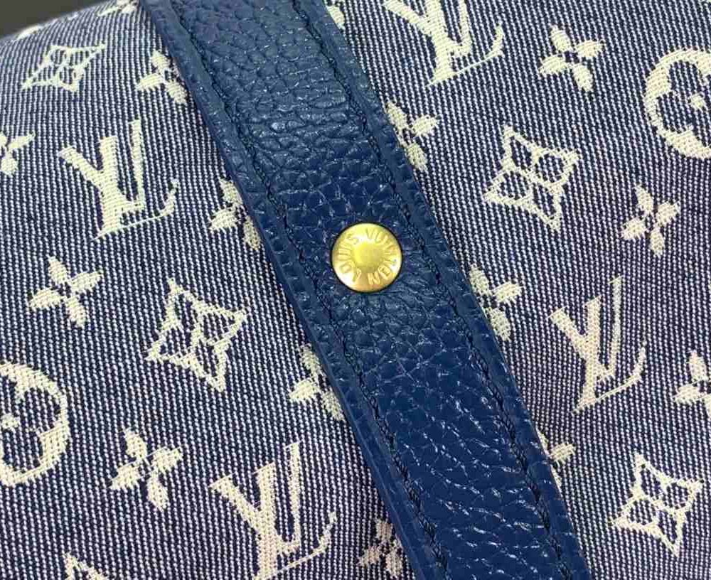 1:1 Replica Louis Vuitton LV Saumur MM Monogram Canvas Beige/Blue/Brown Luxury Bag For Women - 11.8in/30cm