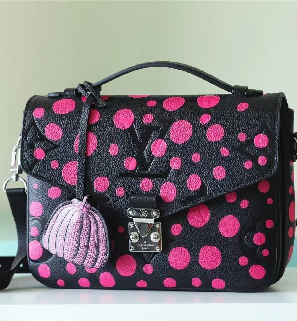 1:1 Replica Louis Vuitton LV LV x YK Pochette Métis Black And Pink Vibrant Bag For Women M46420 - 9.8in/ 25cm