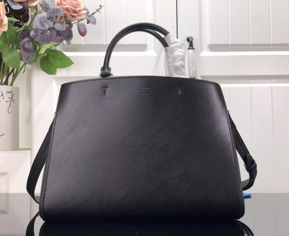 1:1 Replica Louis Vuitton LV Marelle Tote MM Epi Leather Black/Brown/Blue/Beige Luxurious Bag For Women M59954 - 11.8in/30cm