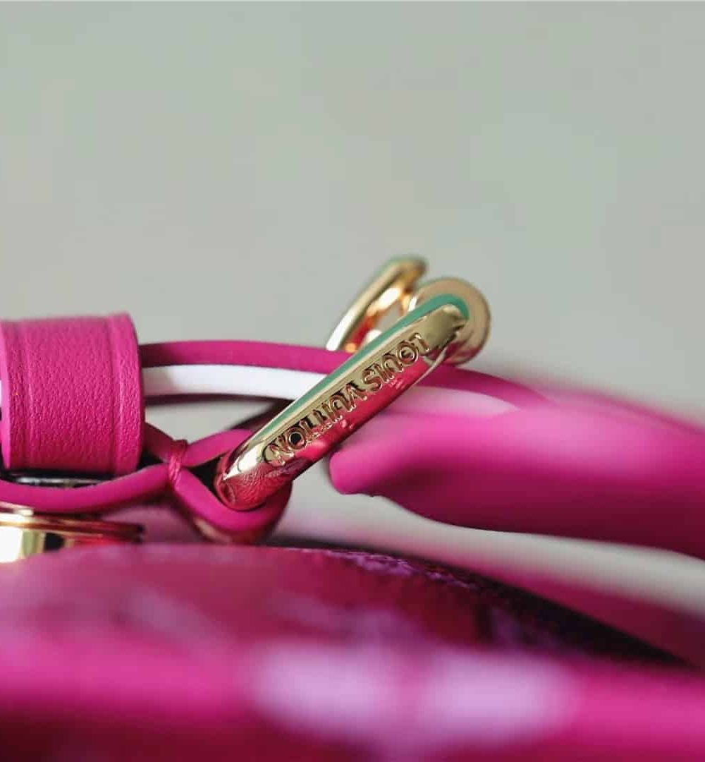 1:1 Replica Louis Vuitton LV Maxi Pochette Accessoires Pink/White Remarkable Bag For Women‎ M46161 - 8.3in/ 21cm