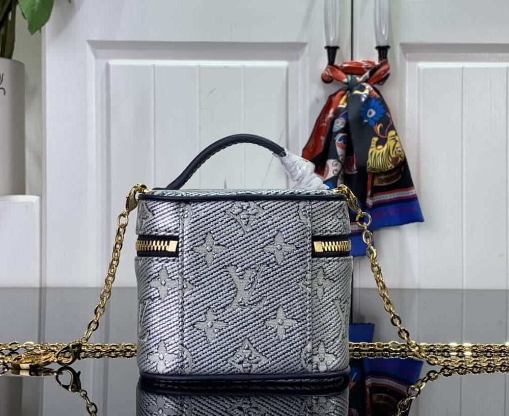 1:1 Replica Louis Vuitton LV Micro Vanity Bag Gold/ Sliver Unique Bag For Women M22920 M82467 - 11cm/ 4.3in