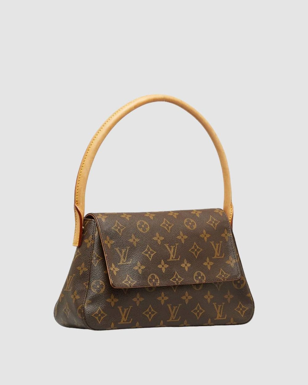 1:1 Replica Louis Vuitton LV Mini Looping Flap Shoulder Bag Monogram Luxury Bag For Women M51147 - 9.4in/24cm