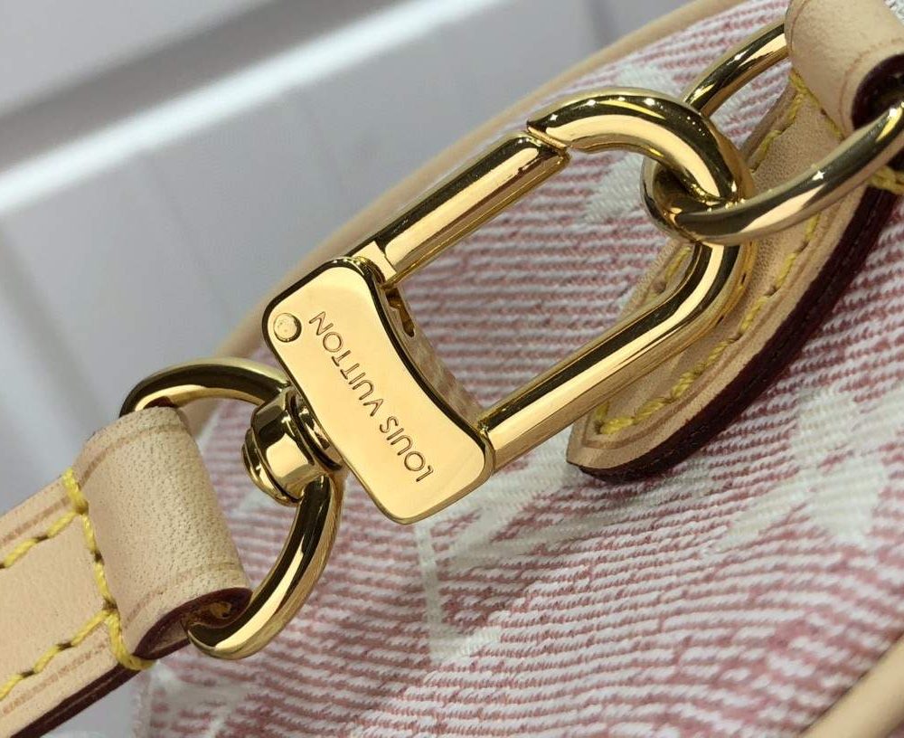 1:1 Replica Louis Vuitton LV Nano Speedy Jacquard Denim Pink/Blue Luxury Bag For Women - 16cm/ 6.3in