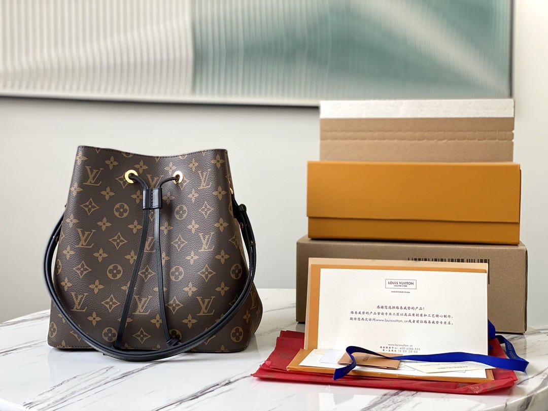 1:1 Replica Louis Vuitton LV NéoNoé MM Monogram Canvas Luxury Bag For Women M44020 - 10.2in/26cm - Image 2