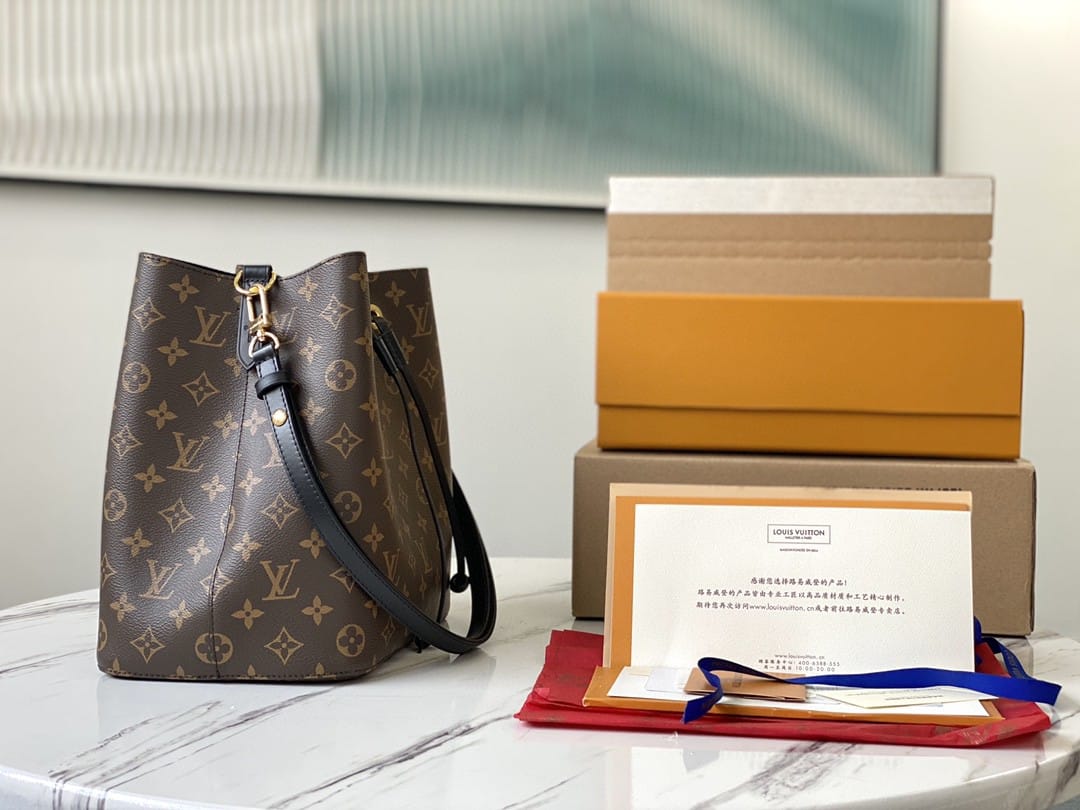 1:1 Replica Louis Vuitton LV NéoNoé MM Monogram Canvas Luxury Bag For Women M44020 - 10.2in/26cm - Image 3