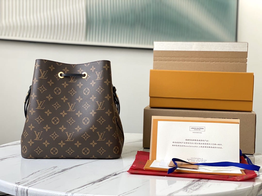 1:1 Replica Louis Vuitton LV NéoNoé MM Monogram Canvas Luxury Bag For Women M44020 - 10.2in/26cm - Image 4
