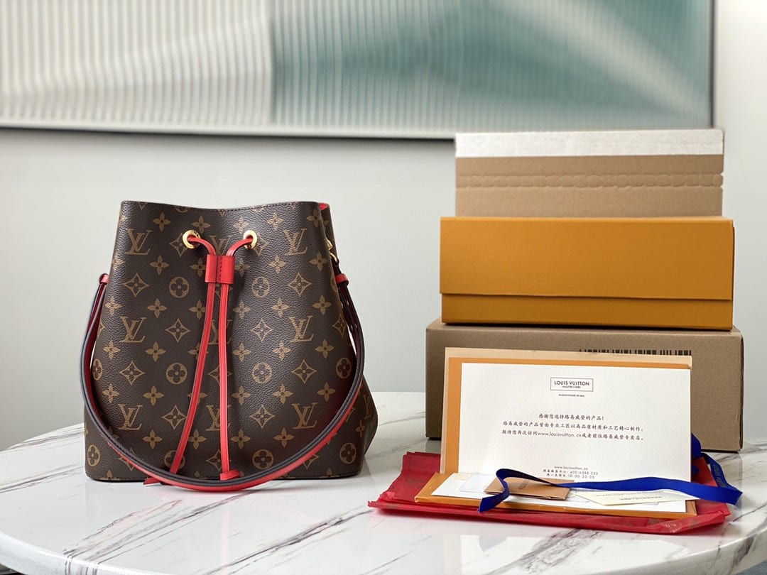 1:1 Replica Louis Vuitton LV NéoNoé MM Monogram Canvas Luxury Bag For Women M44021 - 10.2in/26cm - Image 2