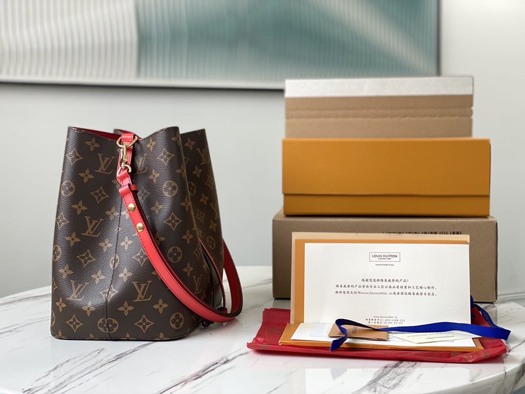 1:1 Replica Louis Vuitton LV NéoNoé MM Monogram Canvas Luxury Bag For Women M44021 - 10.2in/26cm - Image 3