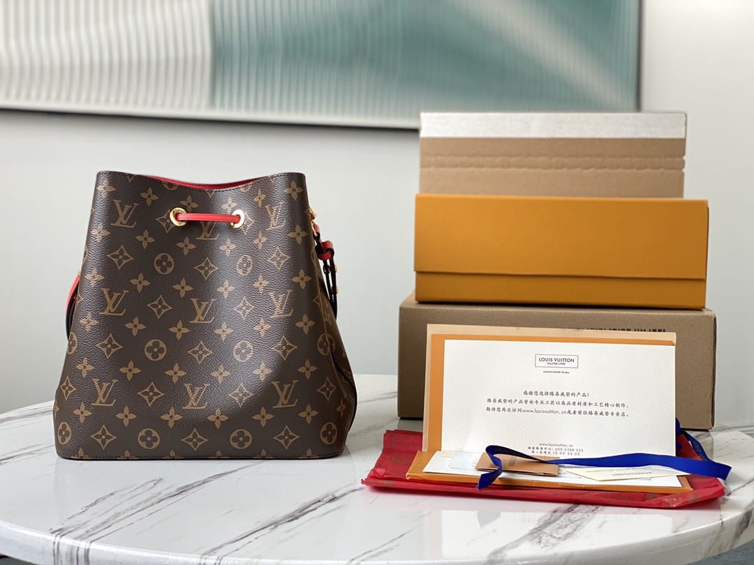 1:1 Replica Louis Vuitton LV NéoNoé MM Monogram Canvas Luxury Bag For Women M44021 - 10.2in/26cm - Image 4