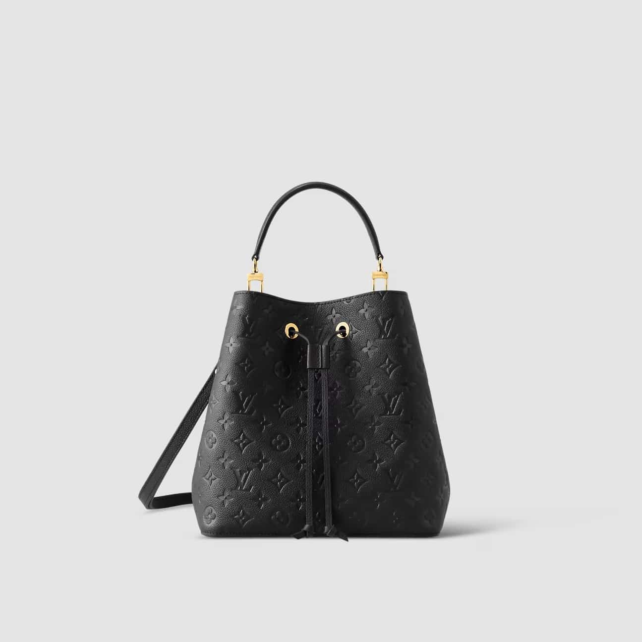 1:1 Replica Louis Vuitton LV NéoNoé MM Monogram Empreinte Leather Luxury Bag For Women M45256 - 10.2in/26cm